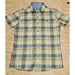 Kuhl Shirt Mens small Short Sleeve Button Front Lightweight Casual Plaid
